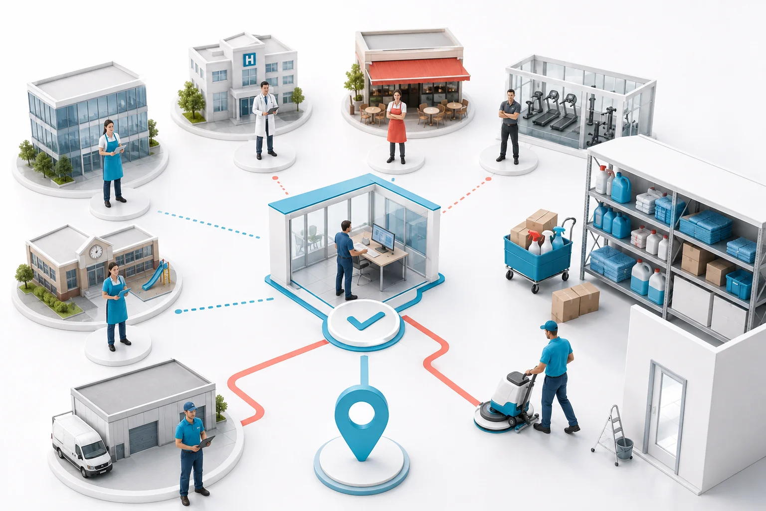 Illustration de l'article Quand faut-il créer une agence locale dans une entreprise de nettoyage ?