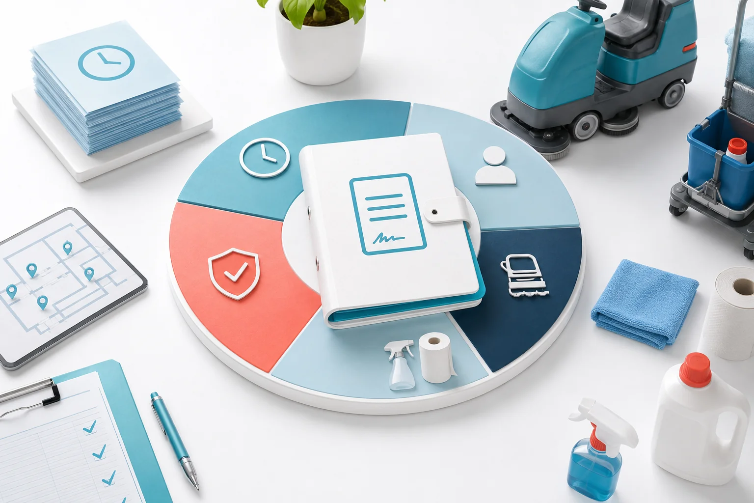 Illustration de l'article Comment chiffrer un contrat de nettoyage professionnel ?