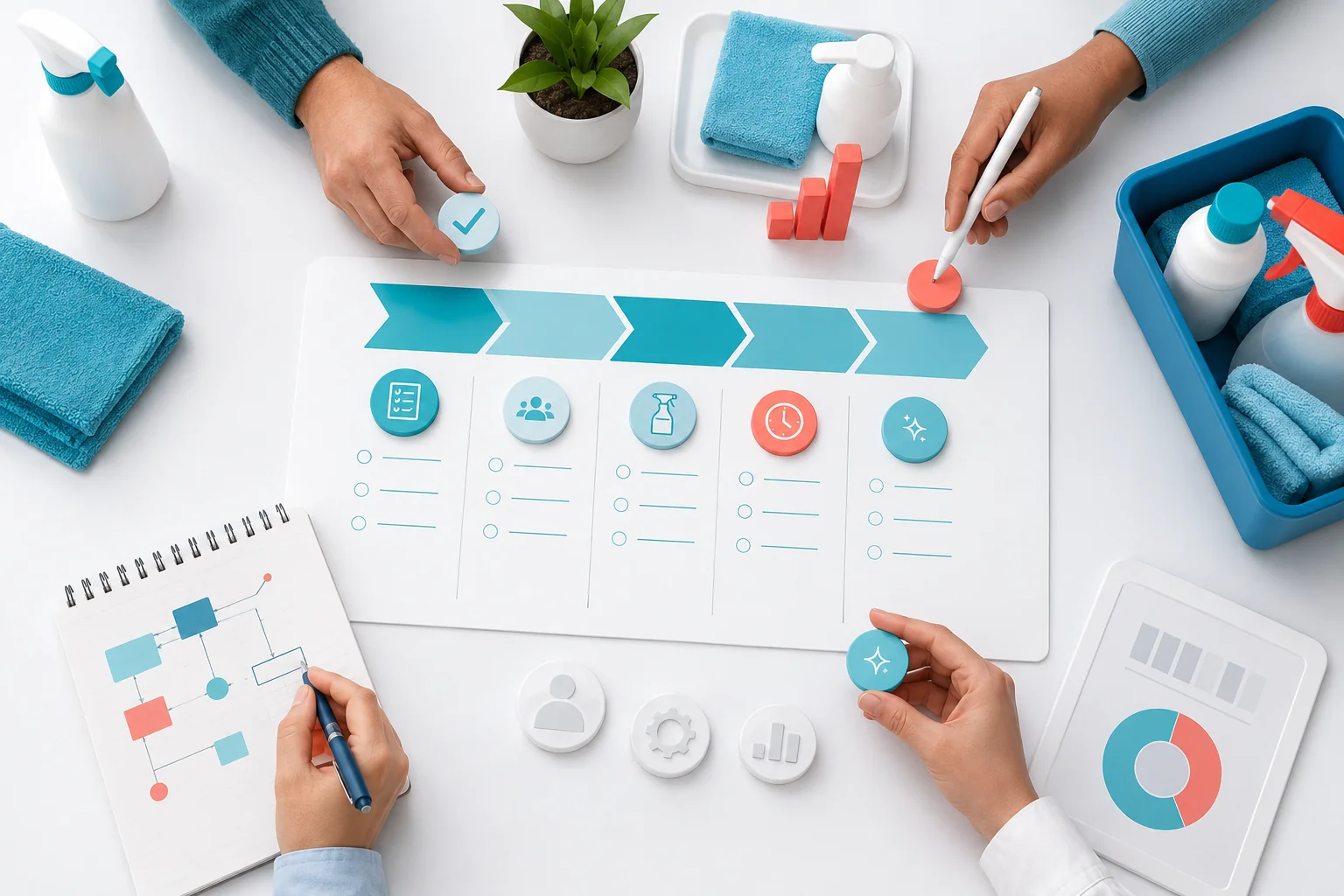 Illustration de l'article Comment créer un plan d’actions après un contrôle qualité de nettoyage ?
