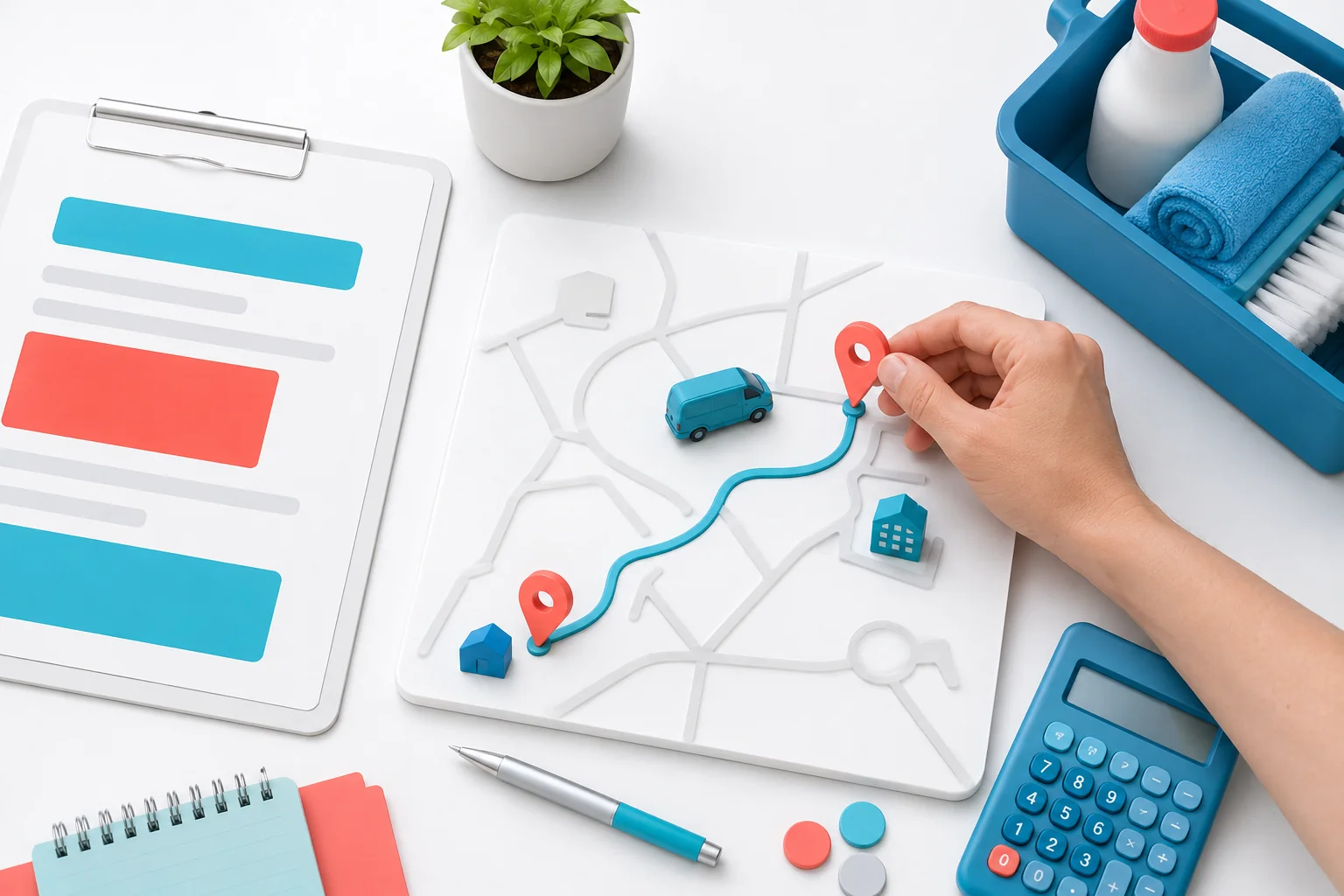 Illustration de l'article Comment intégrer les frais de déplacement dans un devis de nettoyage ?