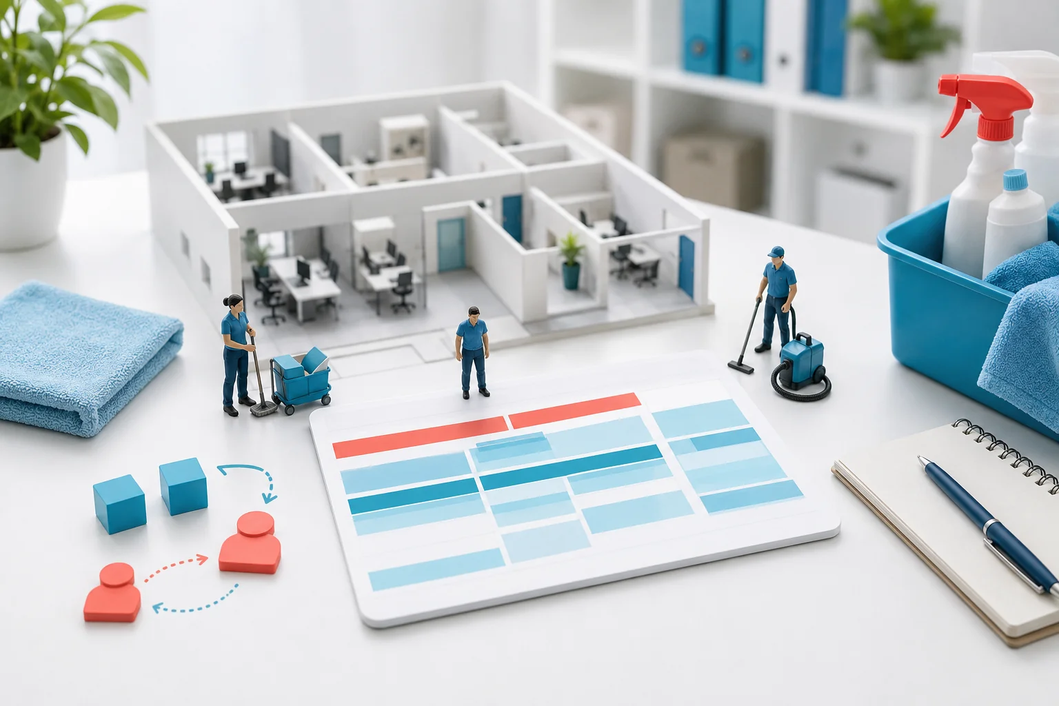 Illustration de l'article Comment présenter l’organisation des remplacements dans un mémoire technique de nettoyage ?