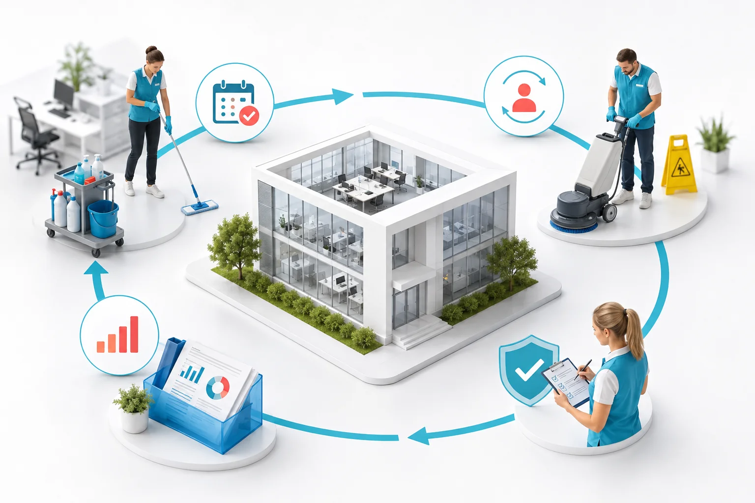 Illustration de l'article Comment trouver des contrats de nettoyage récurrents ?
