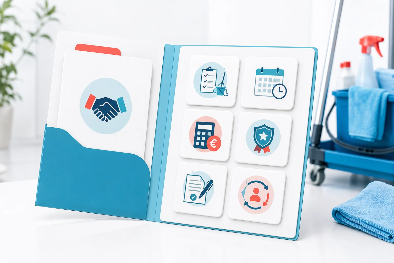 Illustration de l'article Que doit contenir un contrat de prestation de nettoyage ?