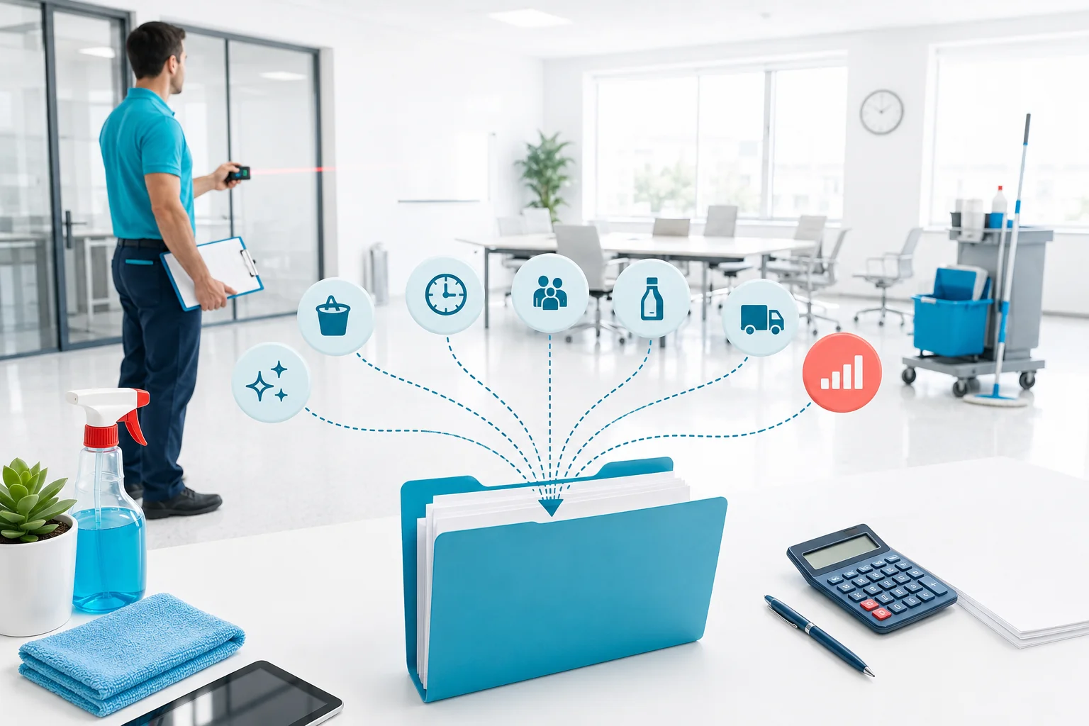 Illustration de l'article Comment faire un devis pour une entreprise de nettoyage ?