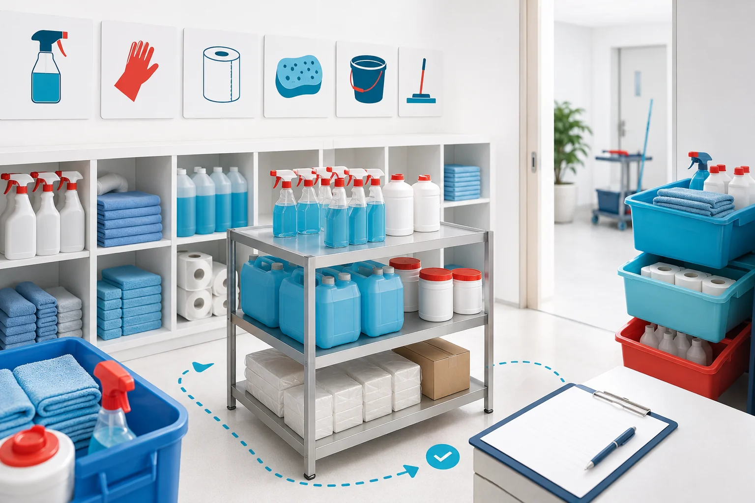 Illustration de l'article Comment gérer le stock de produits d'une entreprise de nettoyage ?