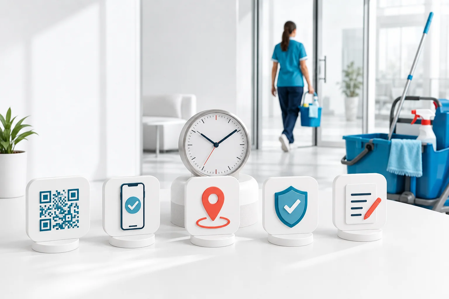 Illustration de l'article Logiciel de pointage pour entreprise de nettoyage : comment choisir ?