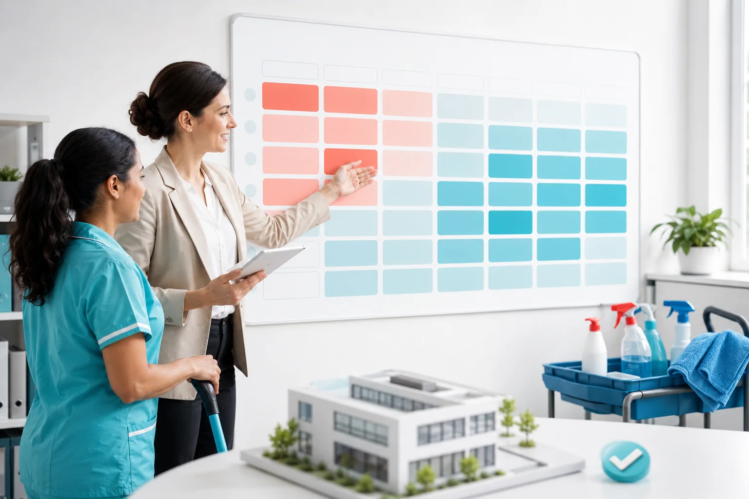 Illustration de l'article Modification des horaires d’un agent de nettoyage : comment s’organiser ?