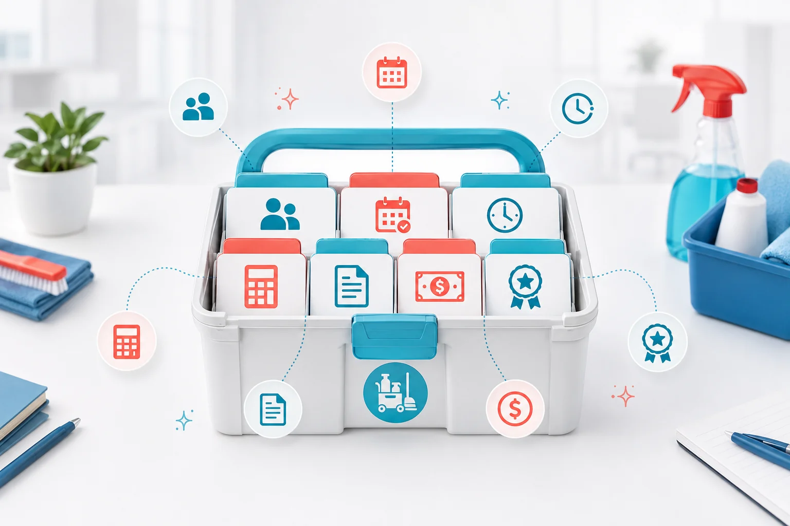 Illustration de l'article Quels outils utiliser pour gérer une société de nettoyage ?