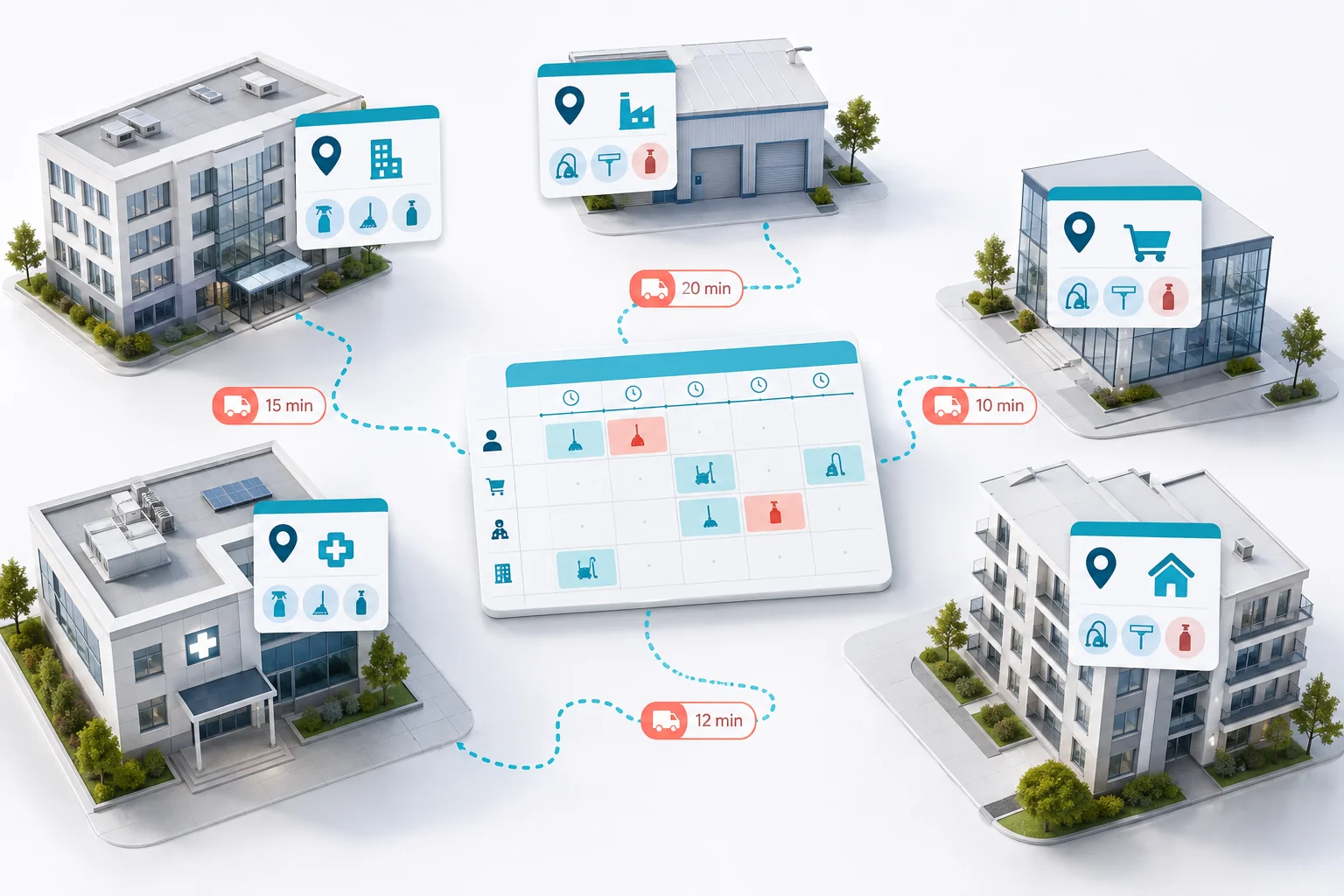 Illustration de l'article Comment faire un planning de nettoyage pour plusieurs bâtiments ?