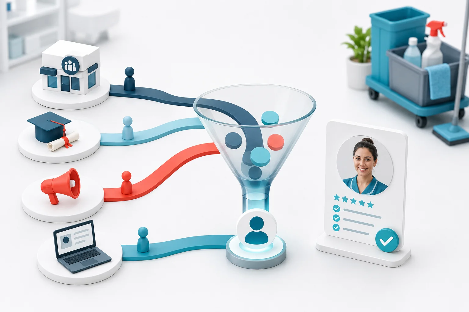 Illustration de l'article Où trouver des agents de nettoyage à recruter ?