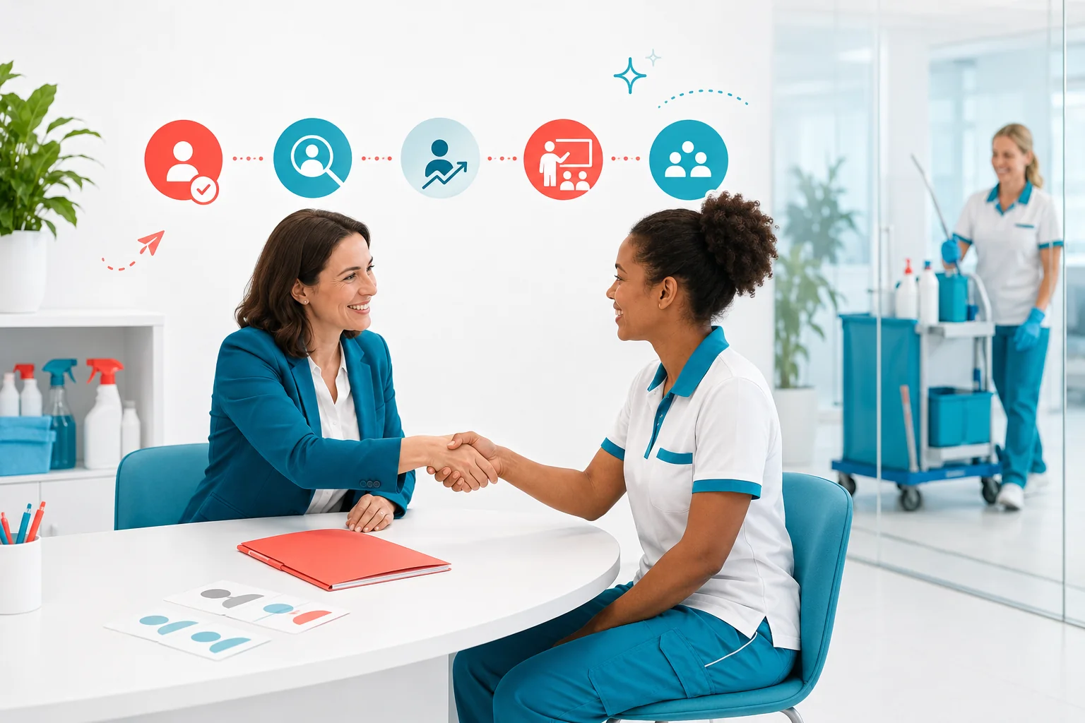 Organisation du recrutement et des ressources humaines dans une entreprise de nettoyage