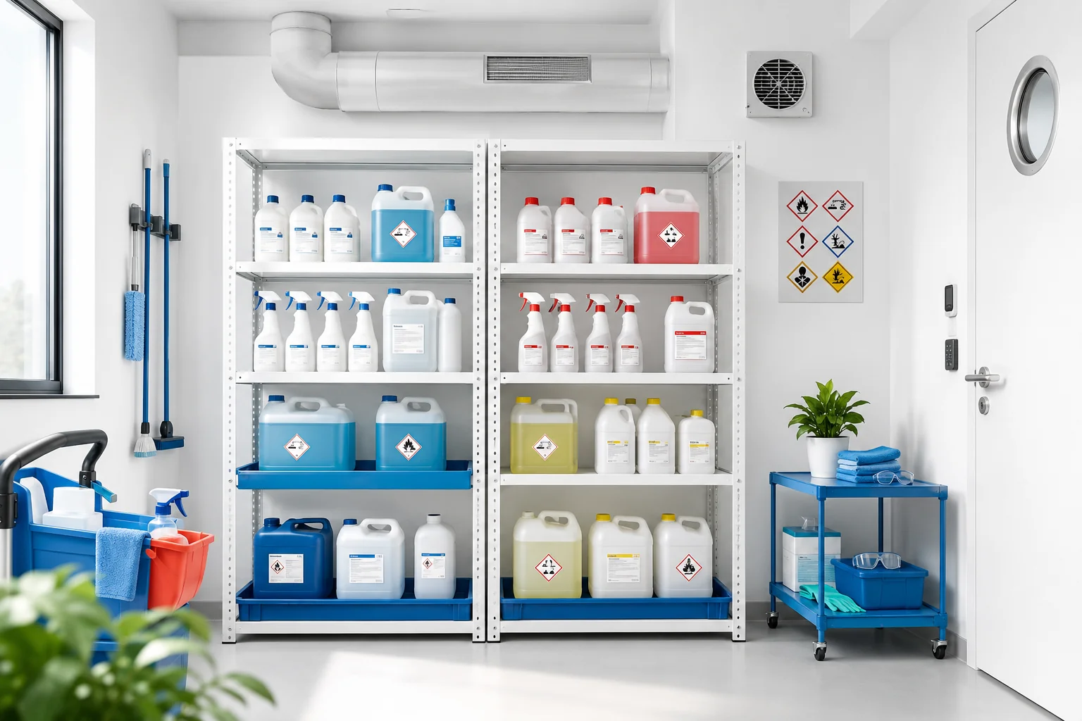 Illustration de l'article Comment organiser le stockage des produits de nettoyage ?