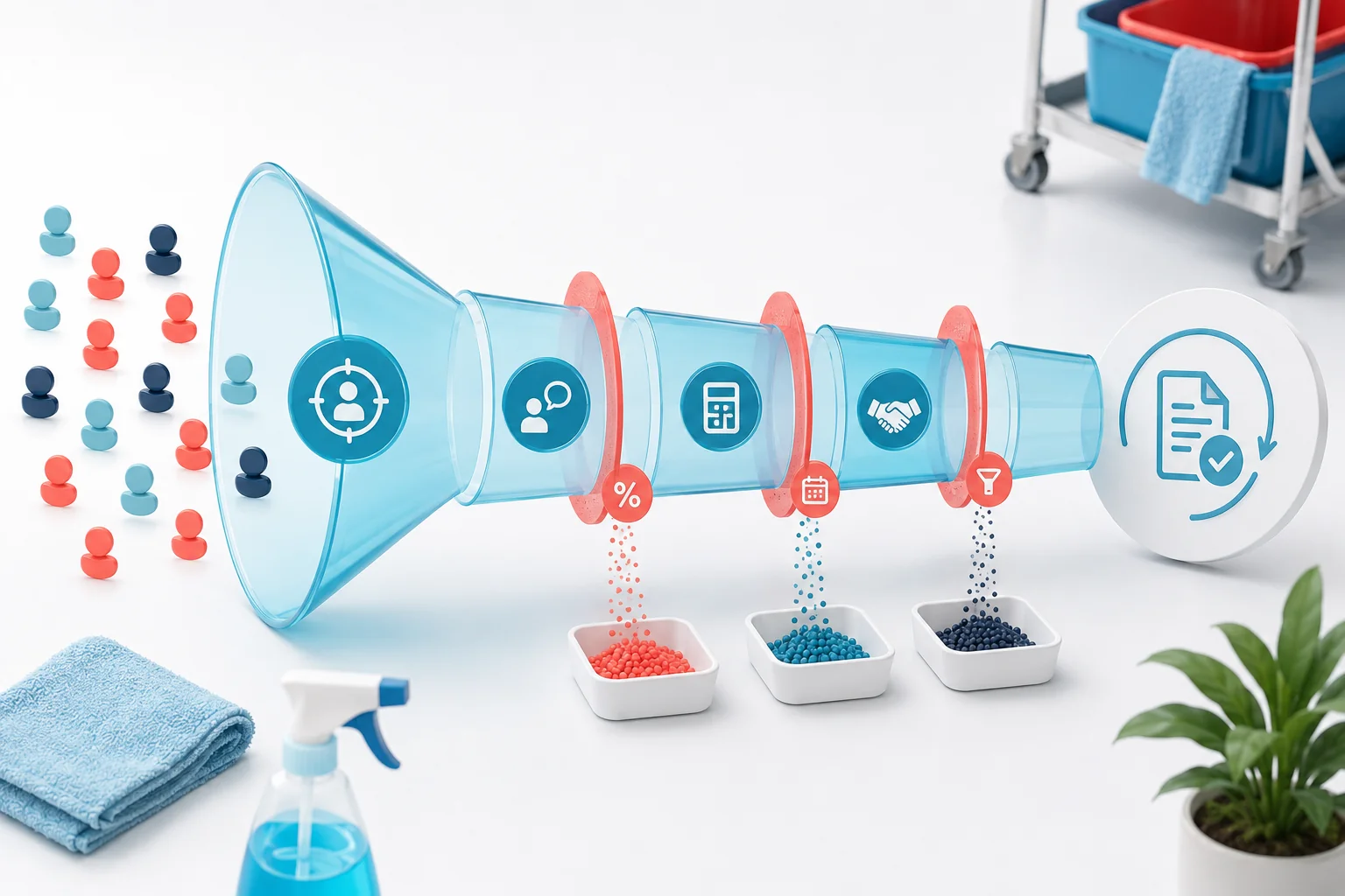 Illustration de l'article Quel taux de transformation viser sur les devis de nettoyage ?